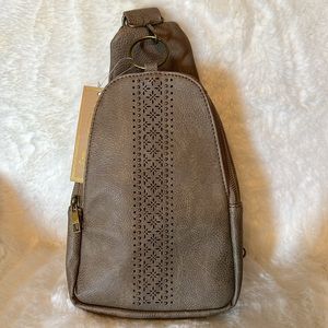 NWT Revive Vintage Vegan Leather Sling Backpack